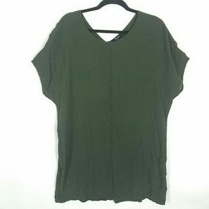Madewell Green Tunic Blouse
